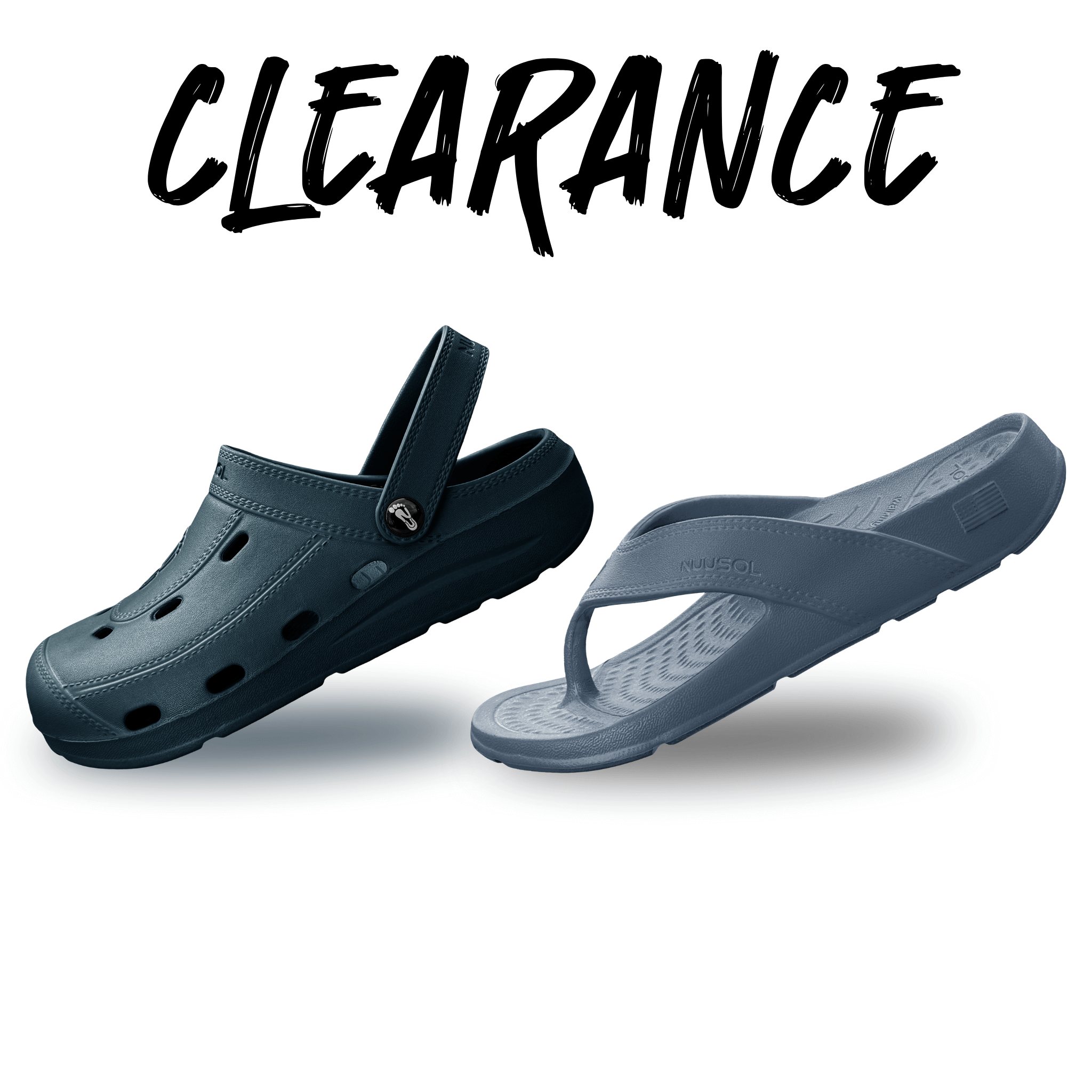 NuuSol Women's Clearance Recovery Flip Flop | NuuSol Men's Clearance Recovery Flip Flop | NuuSol Kid's Cascade Recovery Flip Flop | The most comfortable flip flops in the world, proudly Made In USA.