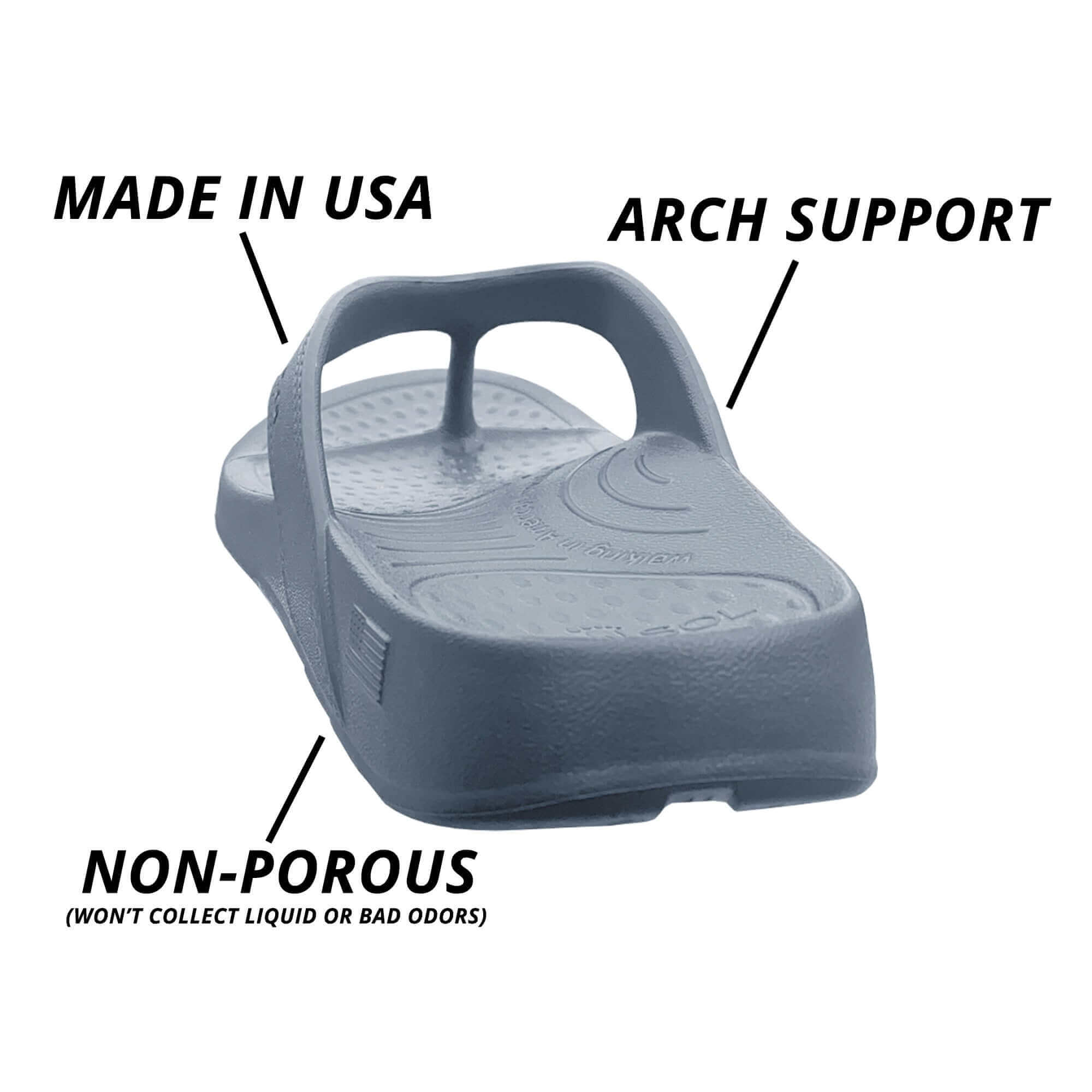 NuuSol Women's Cascade Recovery Flip Flop | NuuSol Men's Cascade Recovery Flip Flop | NuuSol Kid's Cascade Recovery Flip Flop | The most comfortable flip flops in the world, proudly Made In USA.