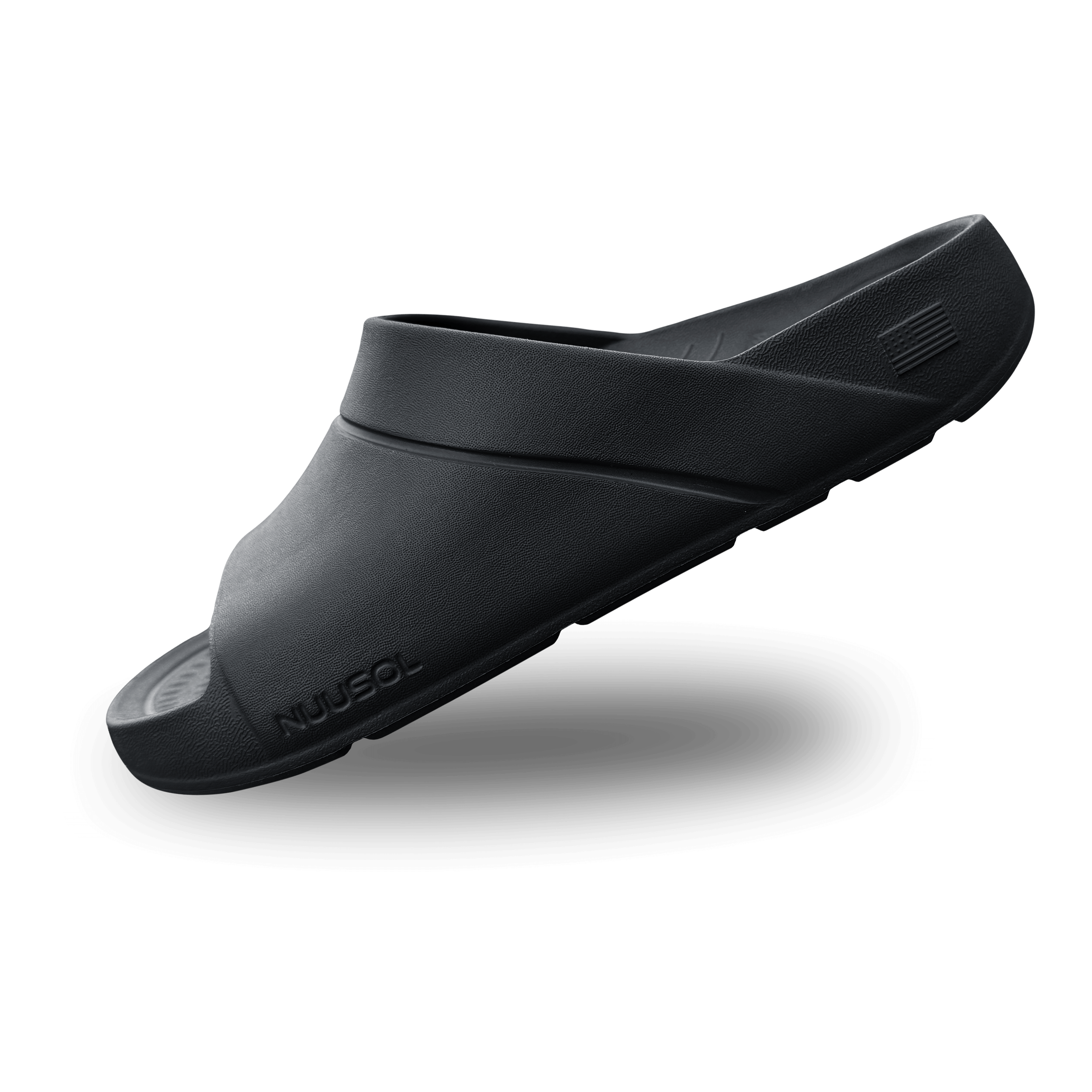 NuuSol Men's Sawtooth Recovery Slide - NuuSol Men's Sawtooth Recovery Slide - recover stronger with soft cushioning, arch support, and a contoured footbed. All-day relief, proudly Made in USA.