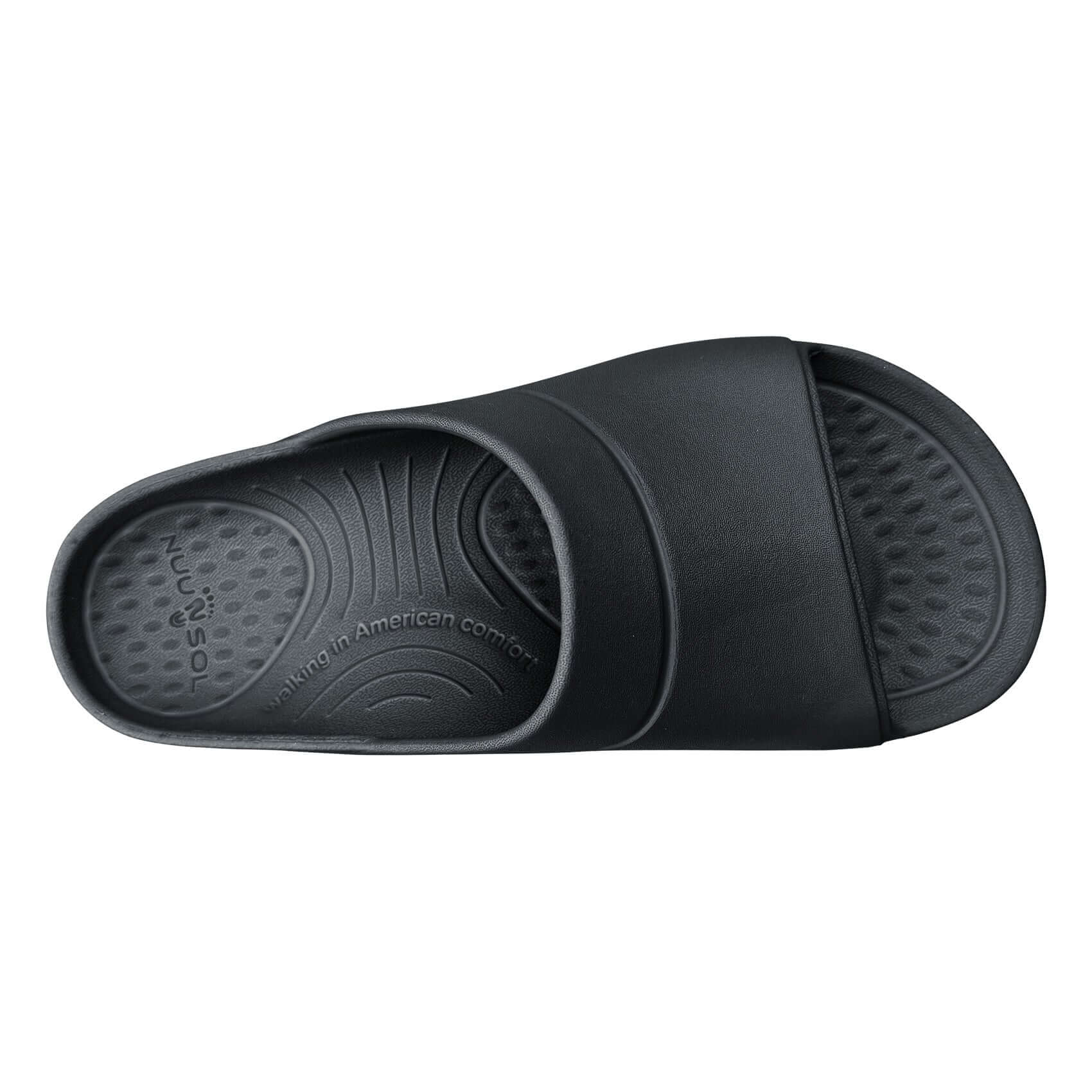 NuuSol Men's Sawtooth Recovery Slide - NuuSol Men's Sawtooth Recovery Slide - recover stronger with soft cushioning, arch support, and a contoured footbed. All-day relief, proudly Made in USA.