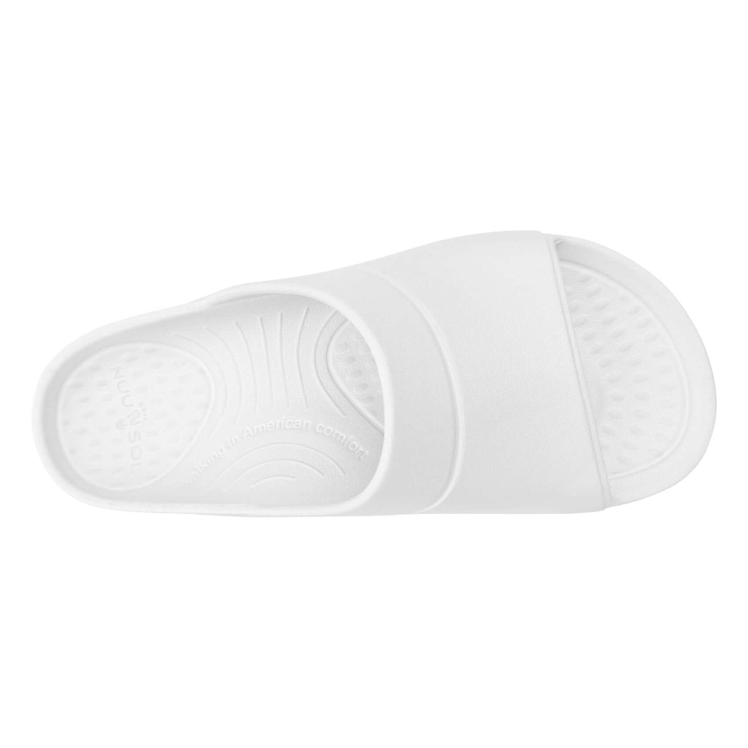 NuuSol Men's Sawtooth Recovery Slide - NuuSol Men's Sawtooth Recovery Slide - recover stronger with soft cushioning, arch support, and a contoured footbed. All-day relief, proudly Made in USA.