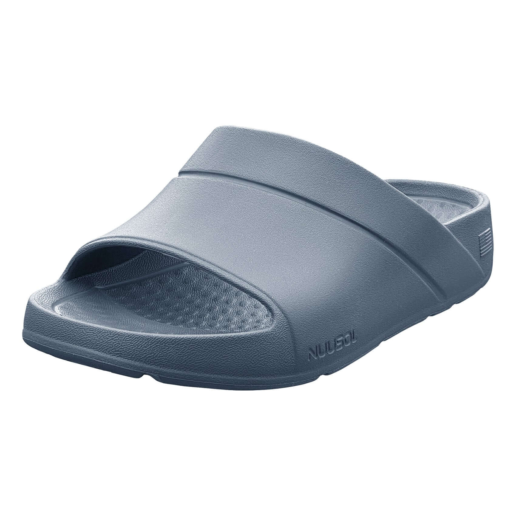 NuuSol Men's Sawtooth Recovery Slide - NuuSol Men's Sawtooth Recovery Slide - recover stronger with soft cushioning, arch support, and a contoured footbed. All-day relief, proudly Made in USA.