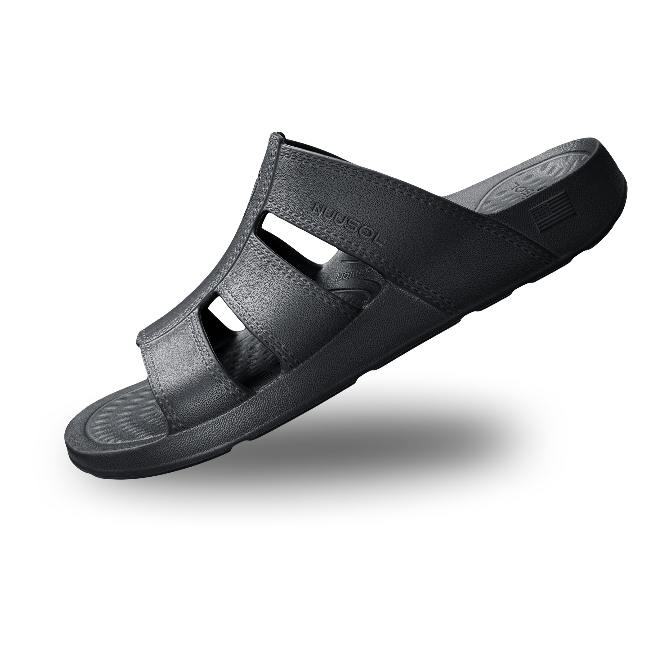 NuuSol Men's Stanley Recovery Slide - The NuuSol Men's Stanley Recovery Slide delivers lightweight comfort, arch support, and easy slip-on recovery. Durable, slip-resistant, and made in the USA. - $44.99