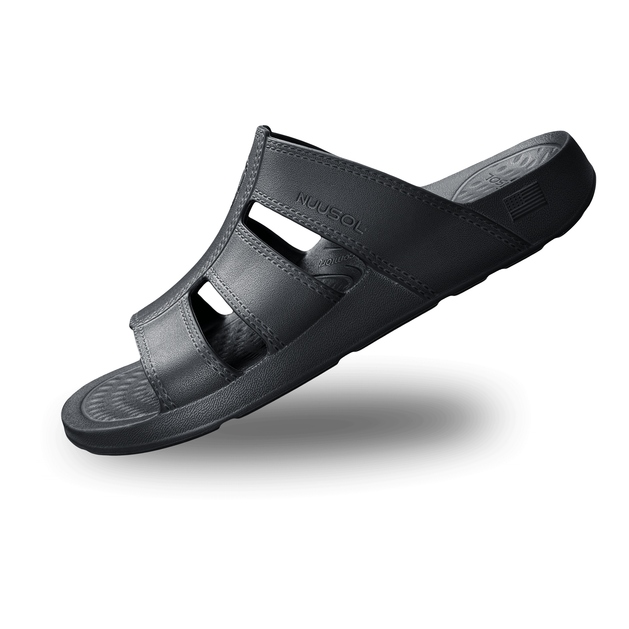 NuuSol Men's Stanley Recovery Slide - The NuuSol Men's Stanley Recovery Slide delivers lightweight comfort, arch support, and easy slip-on recovery. Durable, slip-resistant, and made in the USA. - $44.99