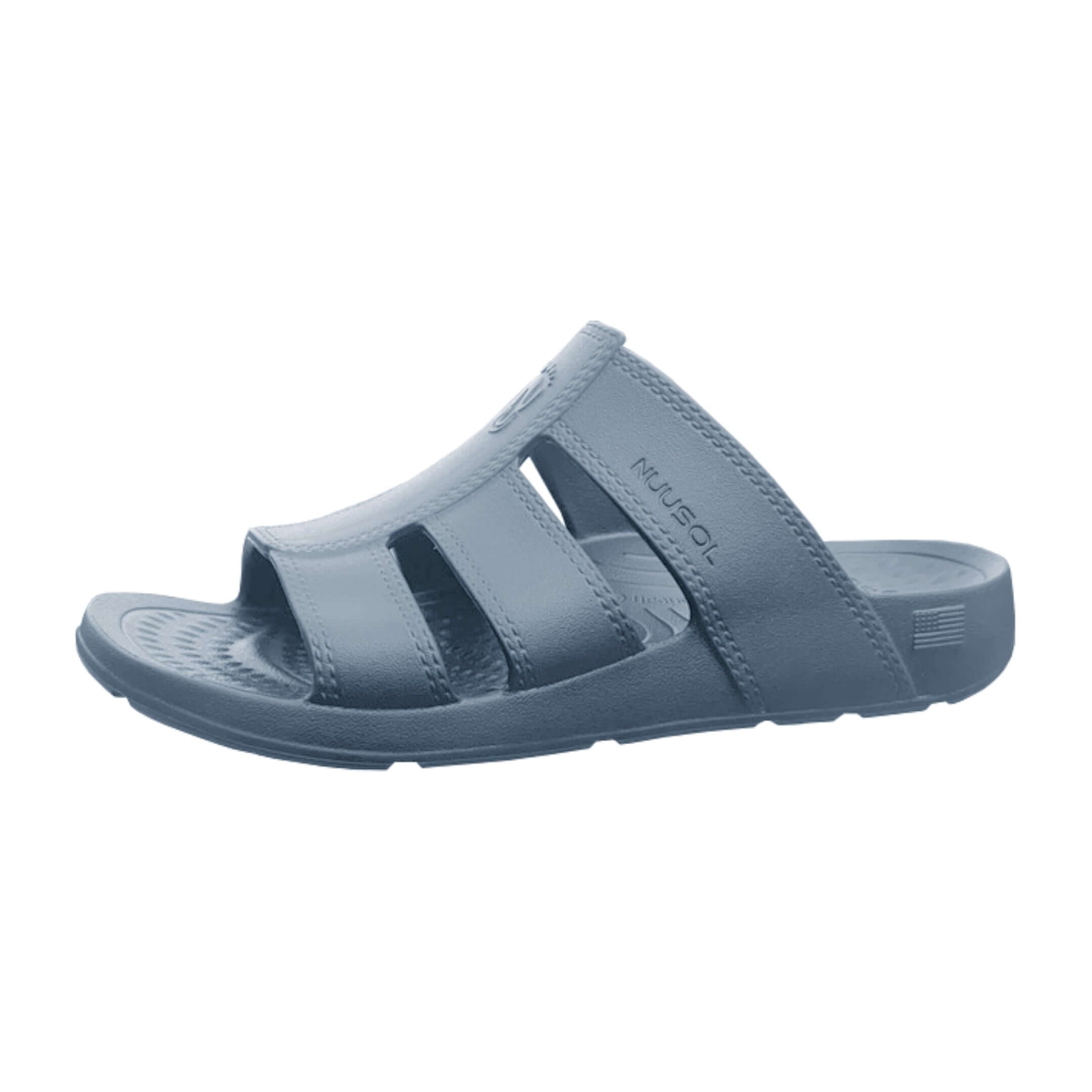 NuuSol Men's Stanley Recovery Slide - The NuuSol Men's Stanley Recovery Slide delivers lightweight comfort, arch support, and easy slip-on recovery. Durable, slip-resistant, and made in the USA. - $44.99
