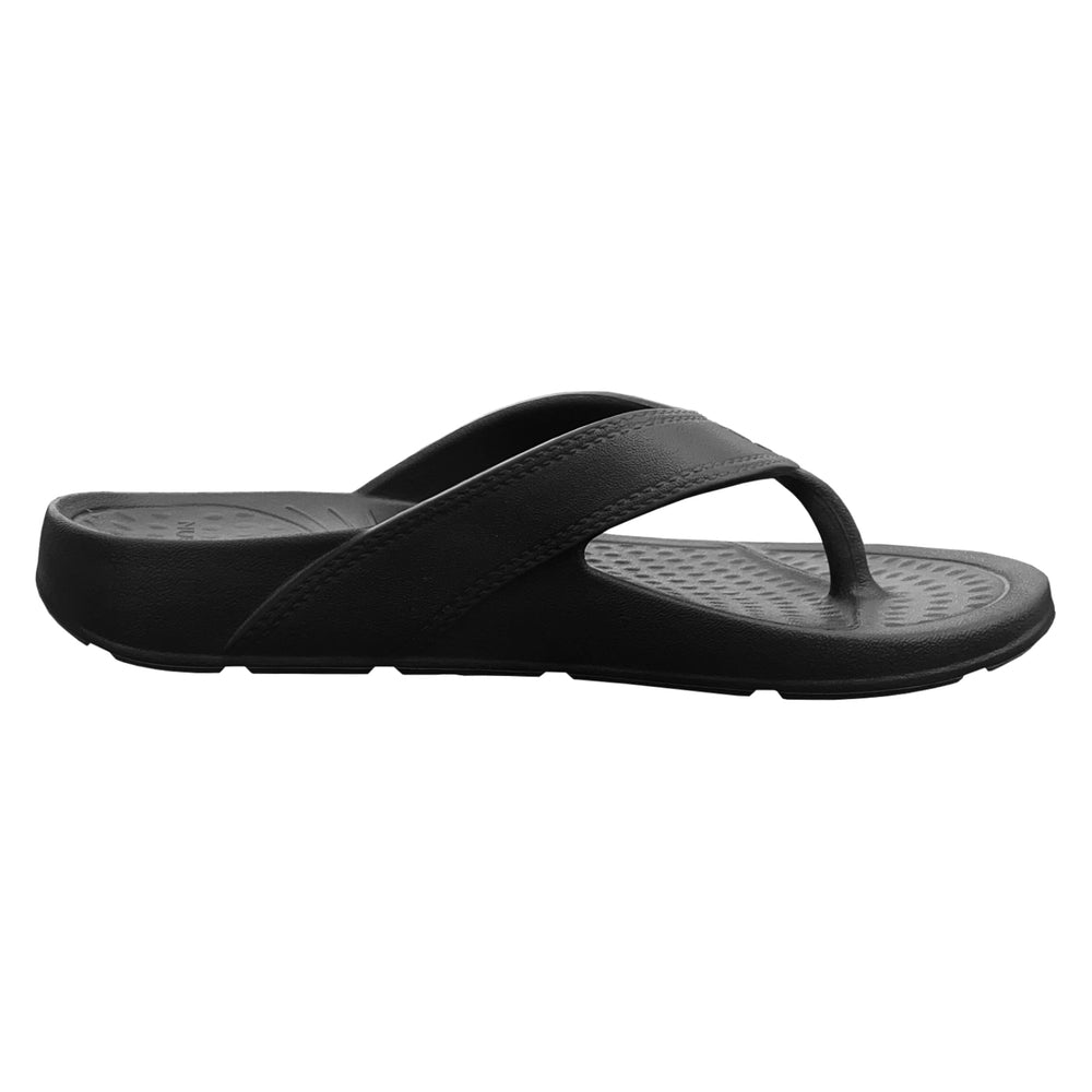 NuuSol Cascade Flip Flop Eclipse Black 6