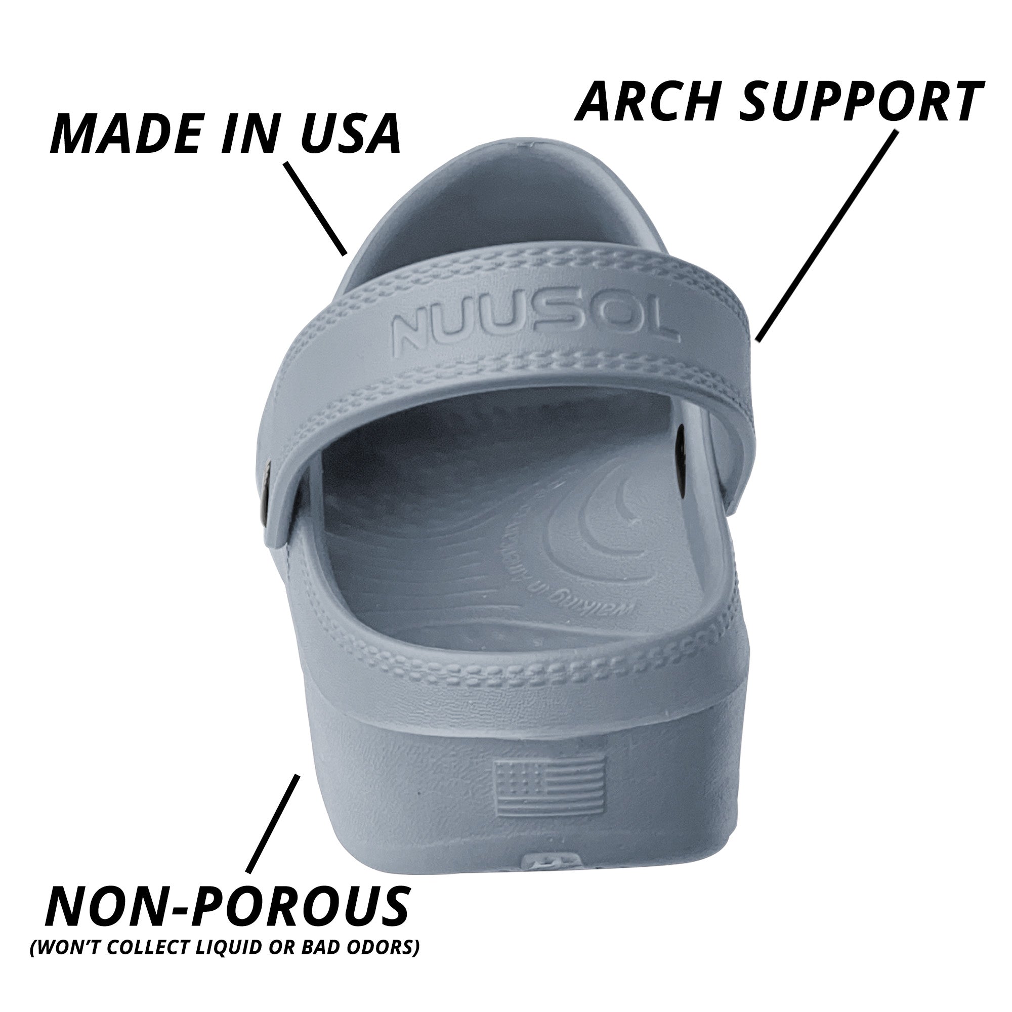 Kid's McCall Clog-NuuSol Kid's McCall Clog - Made In USA Recovery Footwear-Clog