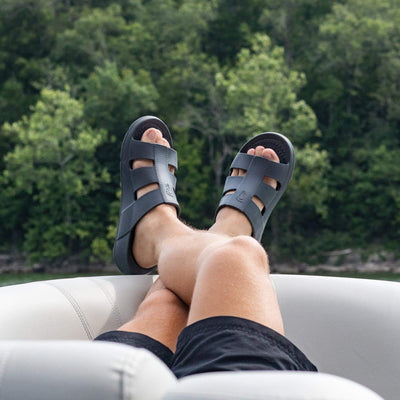 NuuSol Men's Stanley Recovery Slide - The NuuSol Men's Stanley Recovery Slide delivers lightweight comfort, arch support, and easy slip-on recovery. Durable, slip-resistant, and made in the USA. - $44.99