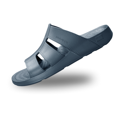 NuuSol Men's Stanley Recovery Slide - NuuSol Men's Sawtooth Recovery Slide - recover stronger with soft cushioning, arch support, and a contoured footbed. All-day relief, proudly Made in USA.