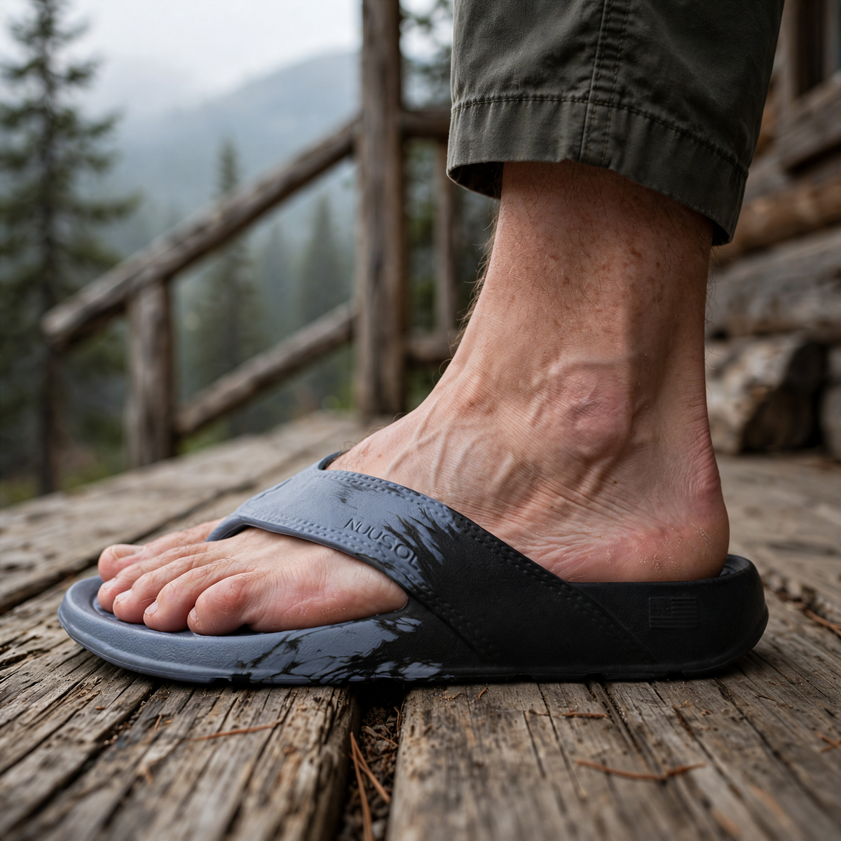 NuuSol Men's Cascade Surge Flip Flop